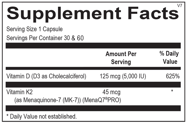 Ortho Molecular Vitamin K2 with D3