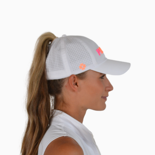 Vimhue White Pickleball Puff Cap