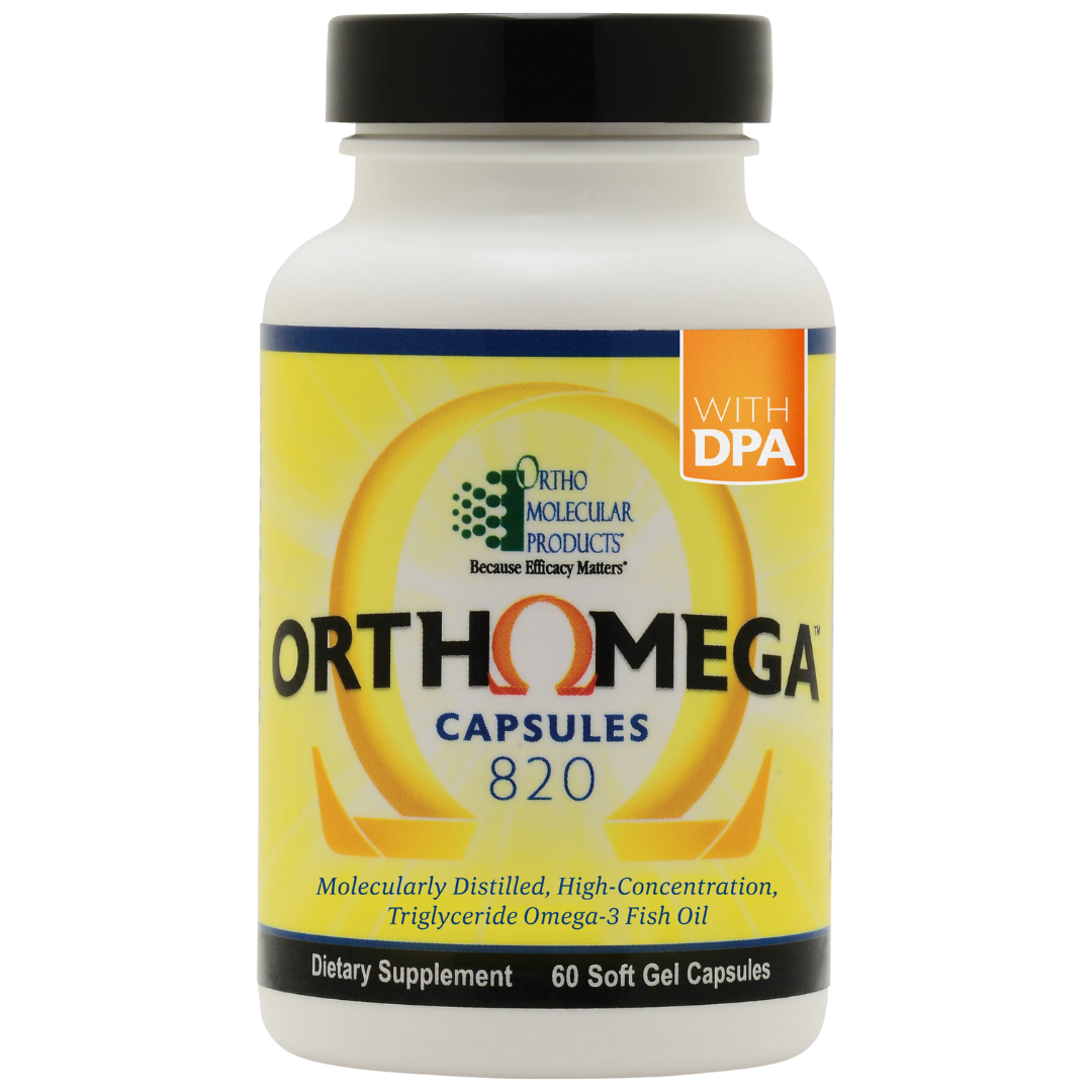 Ortho Molecular Orthomega®  820 - Omega-3 Fish Oil Capsules