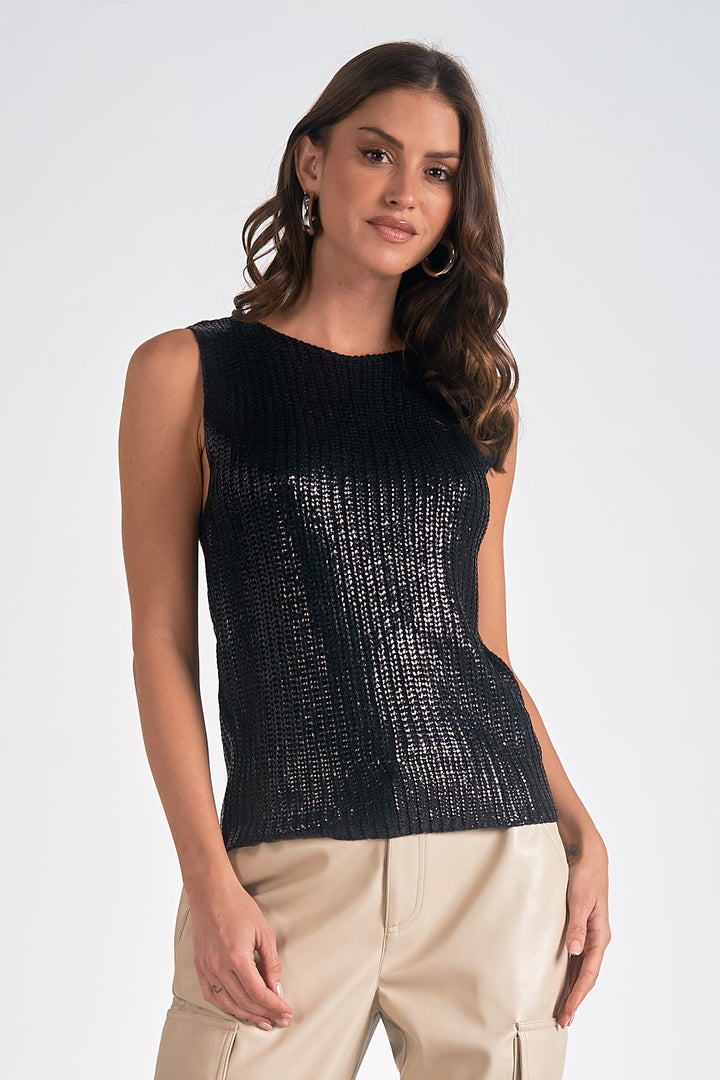 Sleeveless Crewneck Sweater