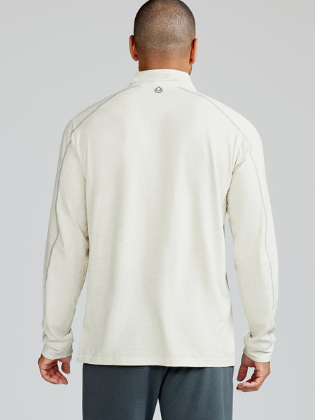 Tasc Carrollton Lightweight Quarter Zip - Mineral Heather