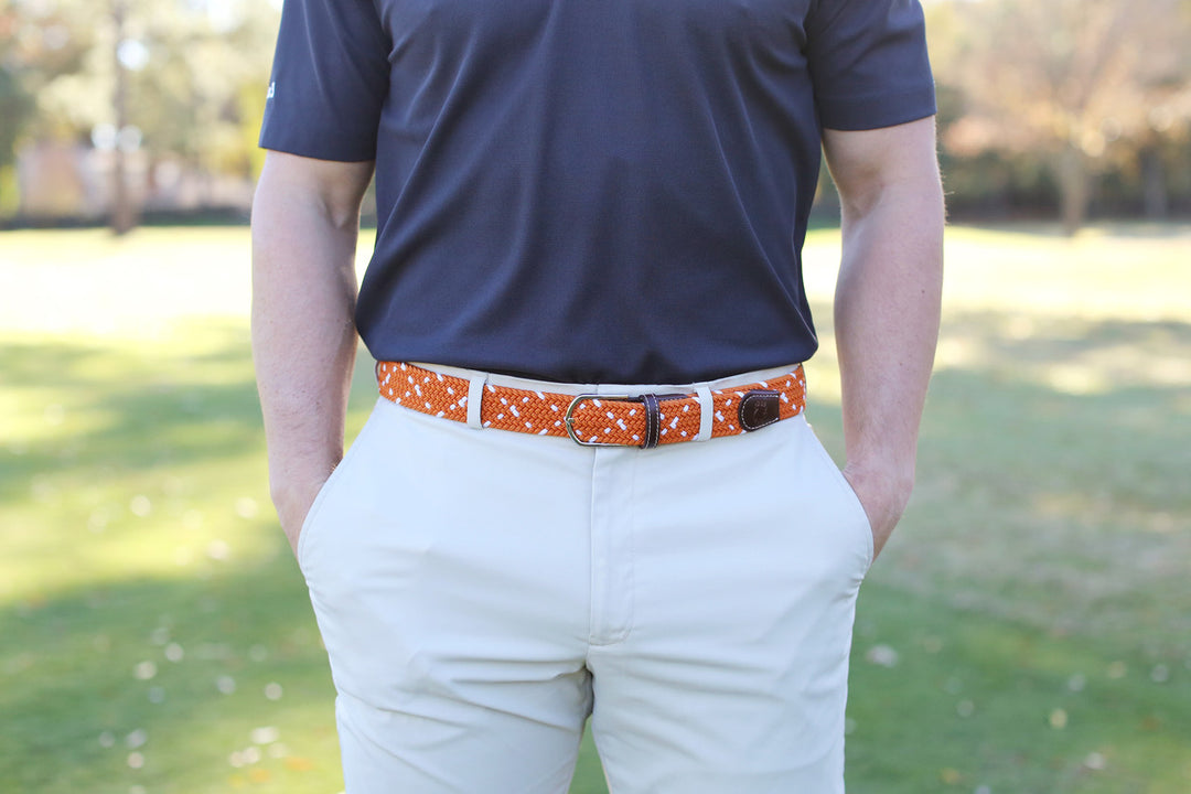 Roostas The Austin Two Toned Woven Stretch Belt