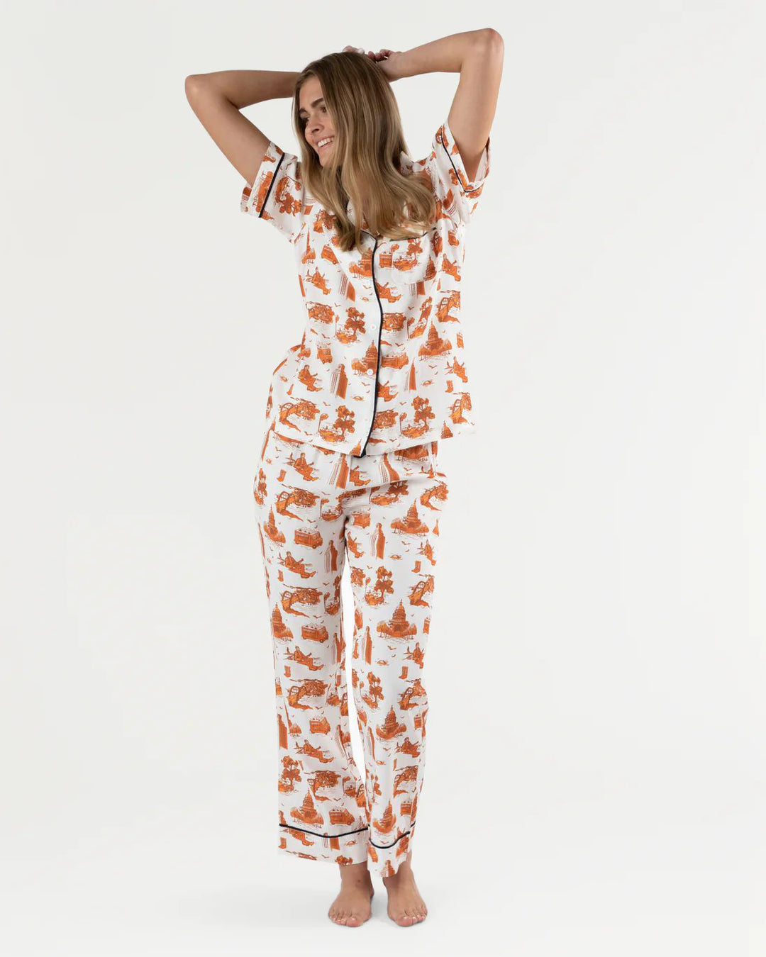 Austin Toile Pajama Pants Set