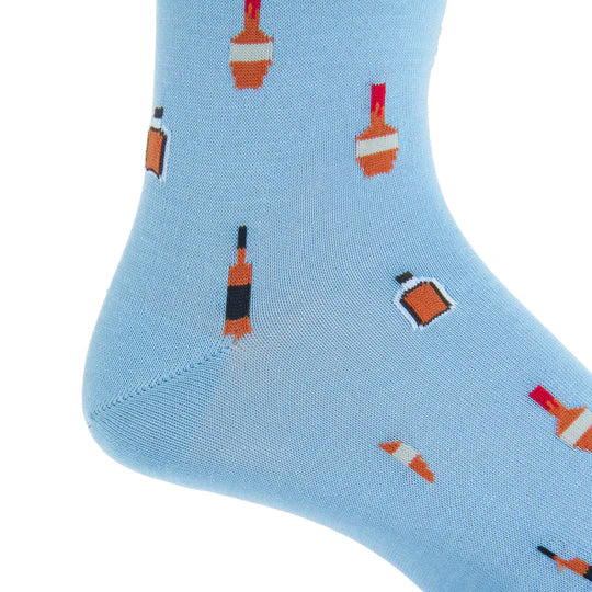 Bourbon Bottle Dress Socks