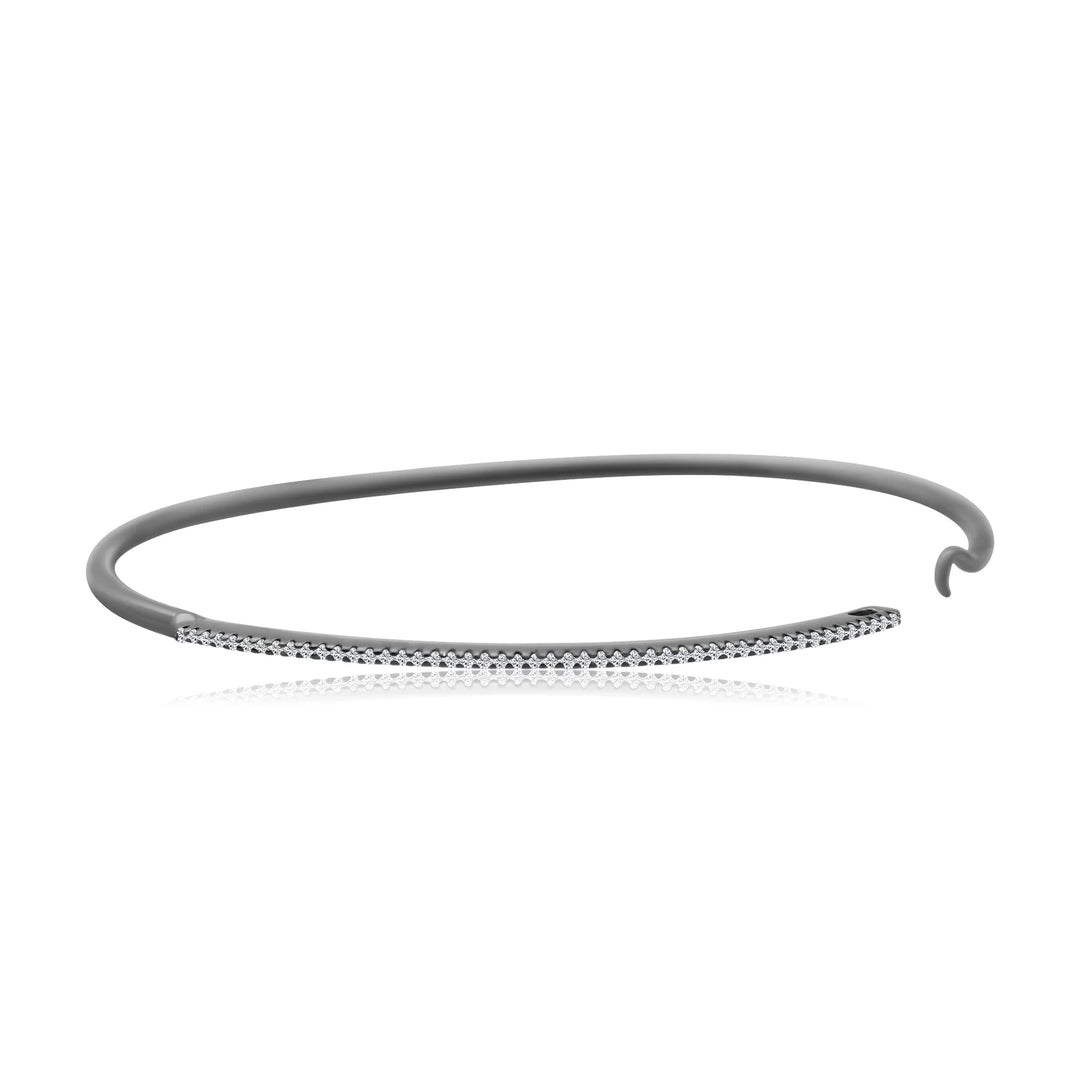 Diamond on Wire Bangle