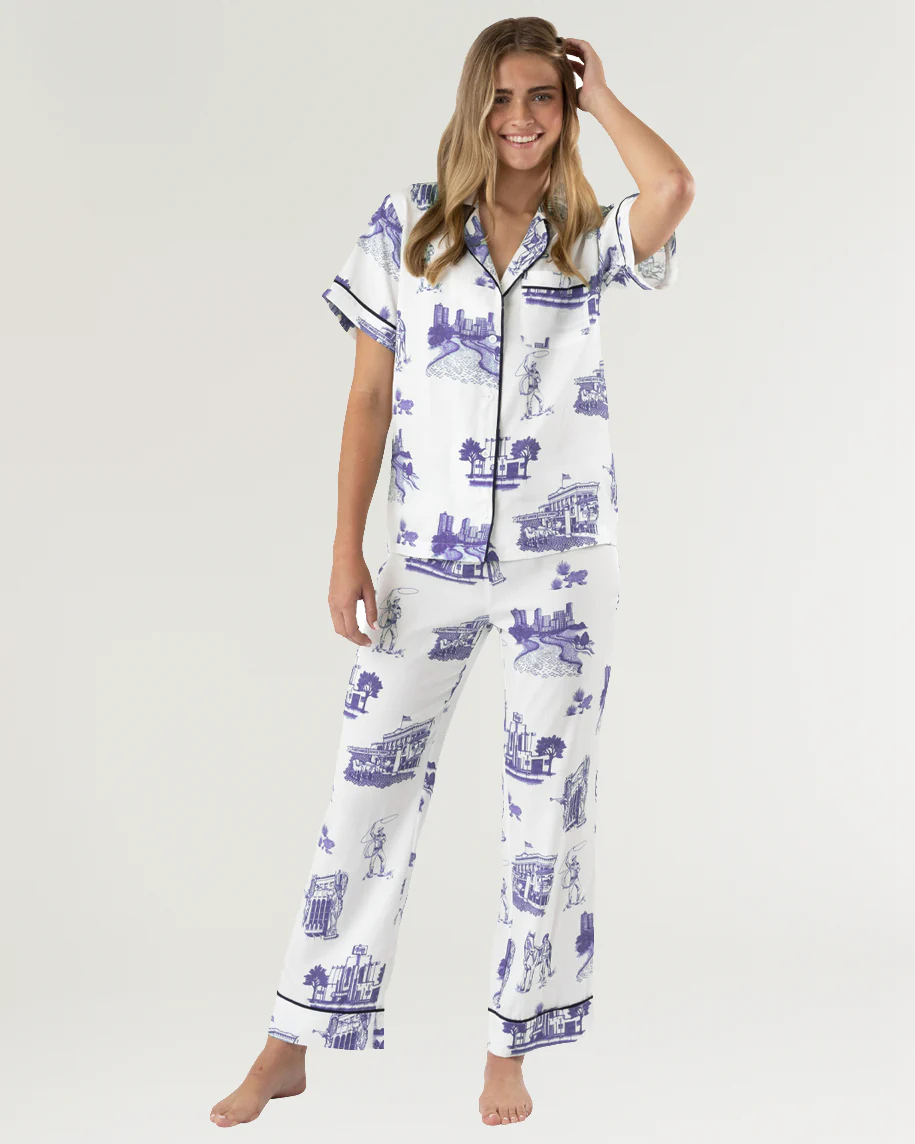 Fort Worth Toile Pajama Pants Set