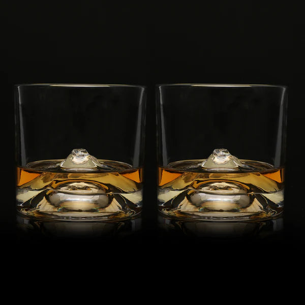 Fuji Crystal Whiskey Glasses Set of 2