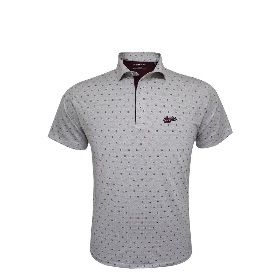 Texas A&M White Home Plate Polo