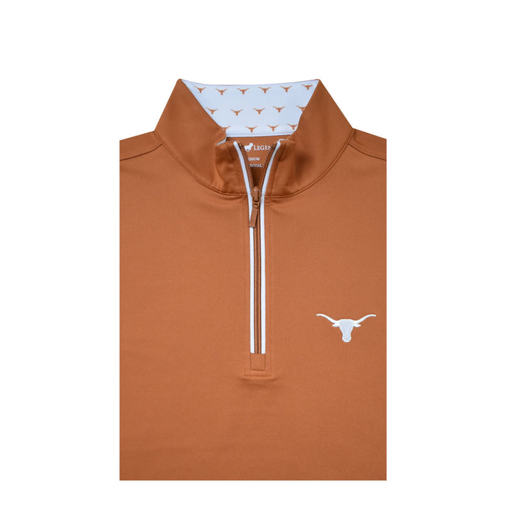 Texas Longhorns Logo Collar Micro Fleece Performance Pullover