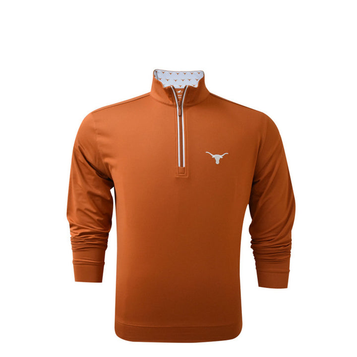 Texas Longhorns Logo Collar Micro Fleece Performance Pullover