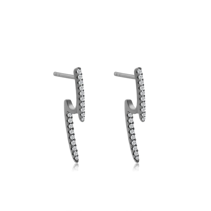 Linear Illusion Diamond Earrings