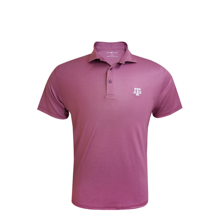 Texas A&M Maroon Birdseye Performance Polo