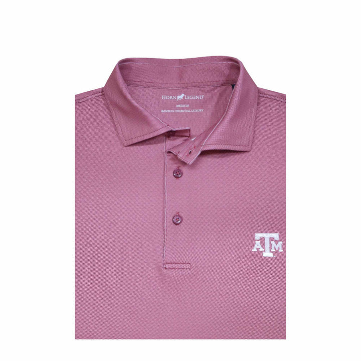 Texas A&M Maroon Birdseye Performance Polo