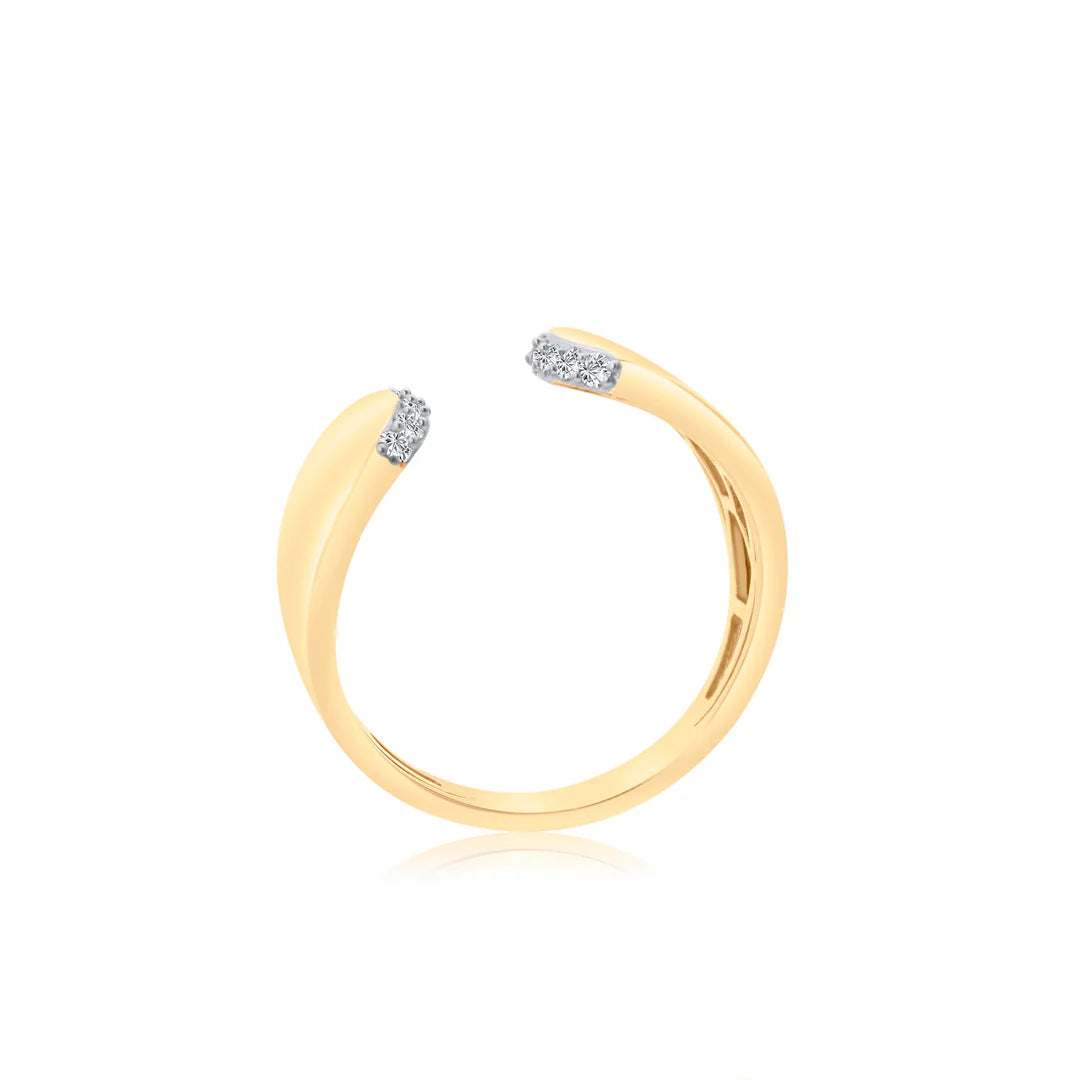 Understated Right-Hand Diamond Ring