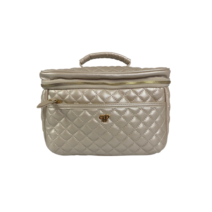 PurseN Classic Train Case - Pearl Quilted