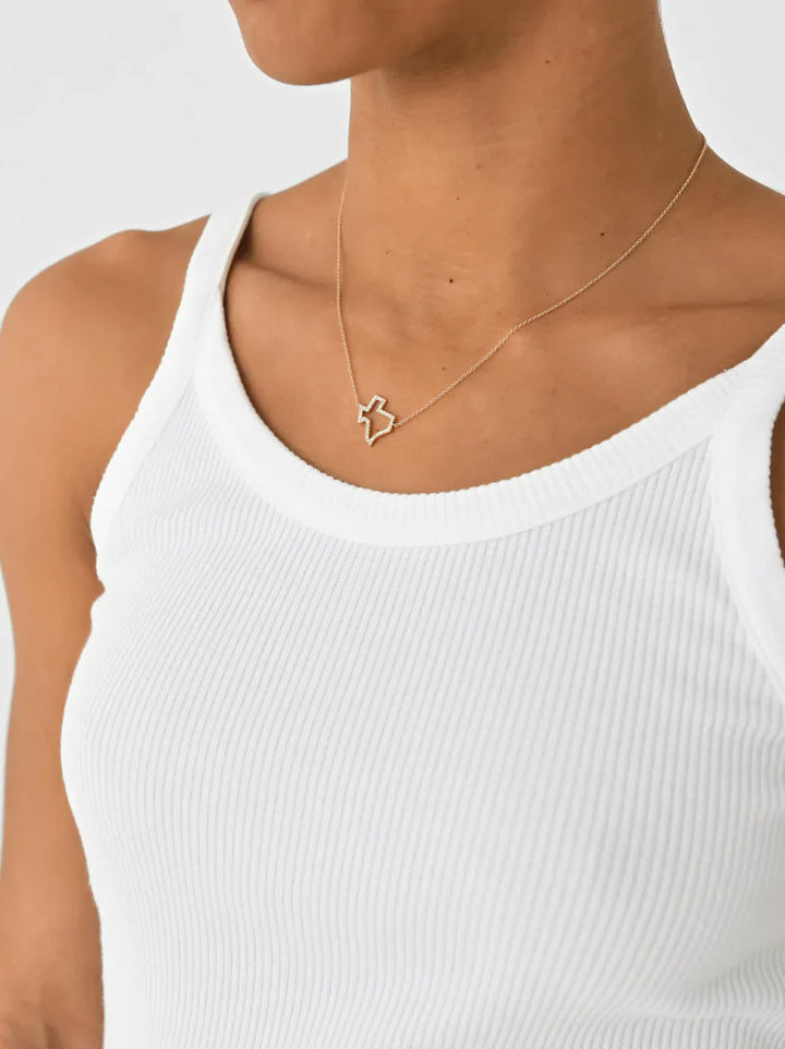 Open Diamond Texas Necklace