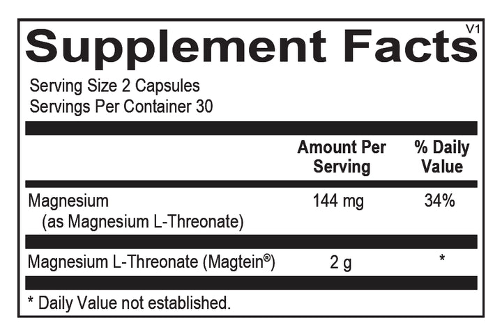 Ortho Molecular Mag Threonate 60 ct