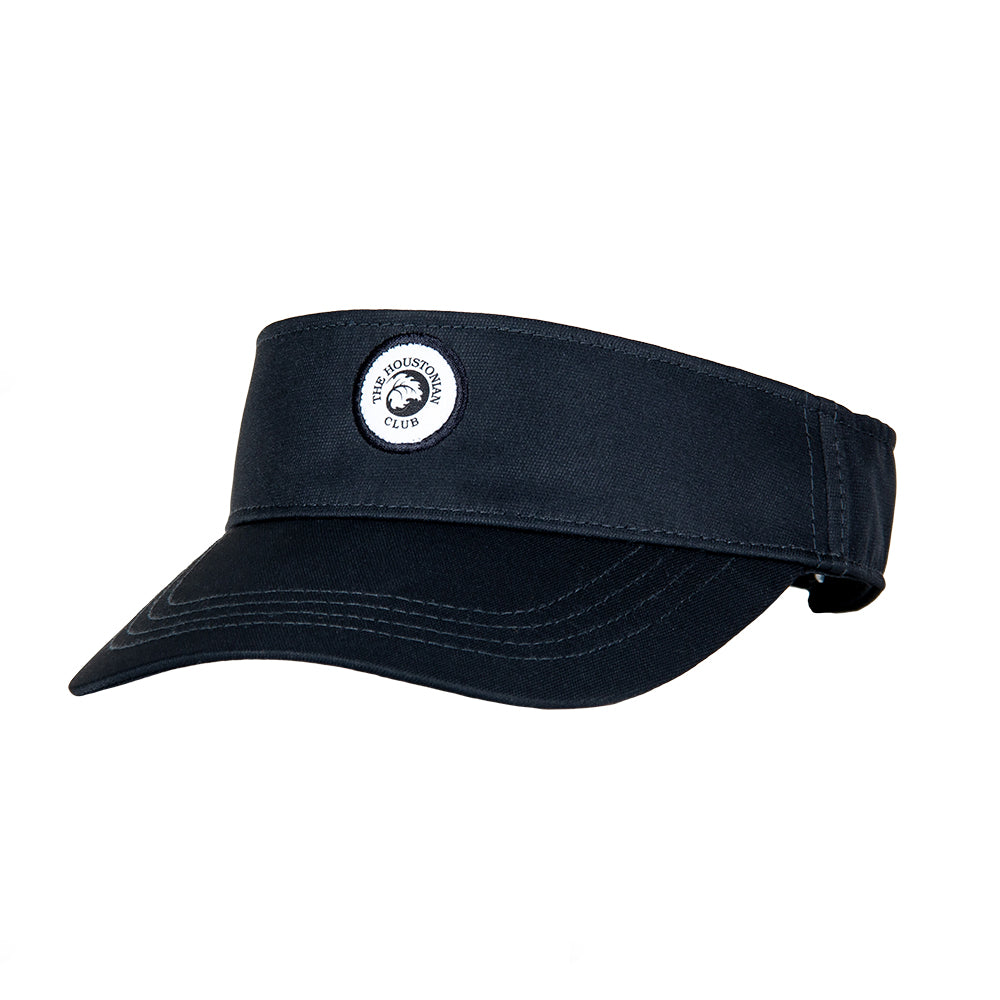 Ladies Black Houstonian Logo Visor